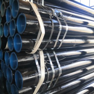 paghimo ERW EN10210 S355 carbon steel pipe gas lana steel pipeline ERW steel pipe alang sa liquid transmission engineer