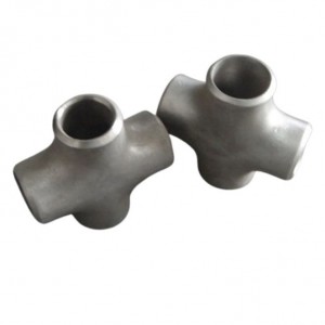 ASMEB 16.5 ສະແຕນເລດ 304 316 904L butt weld pipe fittings cross