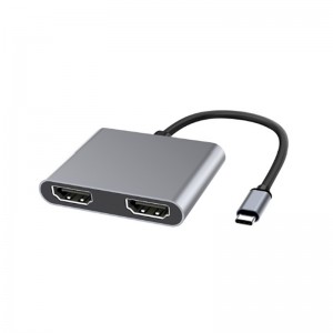 Factory Price For Usb To C Type Converter - USB Type C to Dual HDMI Multi Task HUB  – Kangerda
