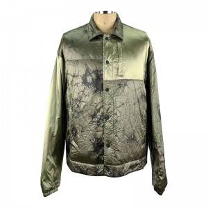 Men’s windbreaker shirt collared coach jacket