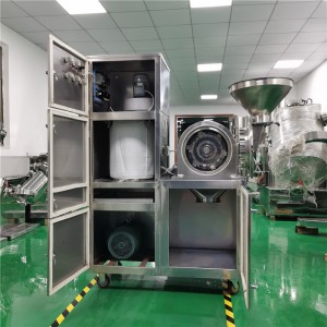 Multi functional pin mill for food and pharma