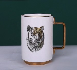 Комплект керамични прибори за напитки Animals серия чаша за кафе чаша тенджера за мляко на едро