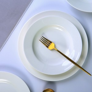 Fine dinner Plate bone china wite keramische sop djippe skûtel Restaurant