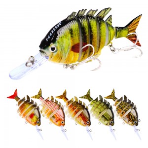 Wholesale 10cm/13.5g Multi Jointed Fishing Lure 6 Segment Lifelike Hard Fishing Lures Isca Artificial Tackle Set Spinner Bait