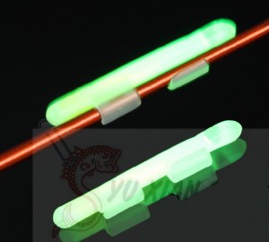 50 bag/box CLIP ON Fishing Light Stick Night Fishing Glow Stick Luminescent Light Stick