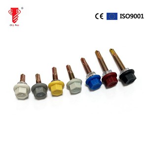 Double Color Nylon Hex Washer Head Self-Drilling Screws