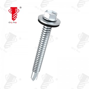 Hex Washer Head Self-Drilling Screws with EPDM bonded washer