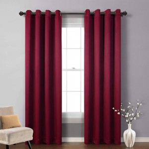 Dairui Textile Blackout Curtain for Bedroom Grommet Room Darkening Curtain Amazing Triple Weave Thermal Insulated Curtain