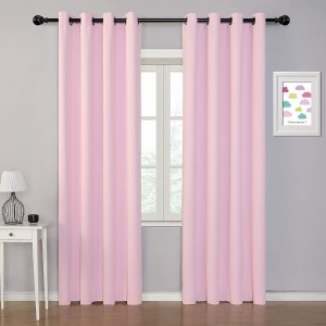 Dairui Textile Solid Color Blackout Curtain Thermal Insulated Room Darkening Grommet Curtain Panel