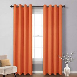 Dairui Textile Blackout Curtains100% Blackout Grommet Curtains for Bedroom Thermal Insulated and Noise Reduction Curtains