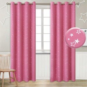 100% Blackout Fabric Curtain Used Hotel Living Room Bedroom Thermal Insulated Grommet Window Curtains