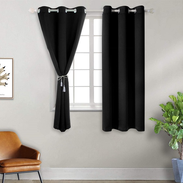 New Modern Window Treatment Energy Efficient Curtain Panel 100% Blackout Curtains for Children Bedroom