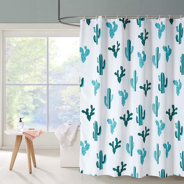 Free sample for Macrame Swing Chairs - Modern Curtain Set Digital Print 100% Polyester Bath Curtain Pattern Water Resistant Shower Curtain with Bathroom Carpet – DAIRUI