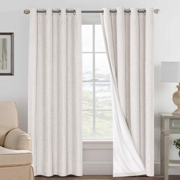 Manufacturer of Waterproof Curtaingold Sheer Curtains - Premium Quality High End Heavy Weight Bedroom Living Room Soundproof Linen Blackout Window Curtain – DAIRUI