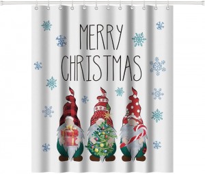 Factory Cheap Hot Fuchsia Chair Covers - Merry Christmas Buffalo Check Plaid Polka Dot Gnomes Shower Curtain  Decorative Waterproof Bath Curtain Set with 12 Hooks – DAIRUI