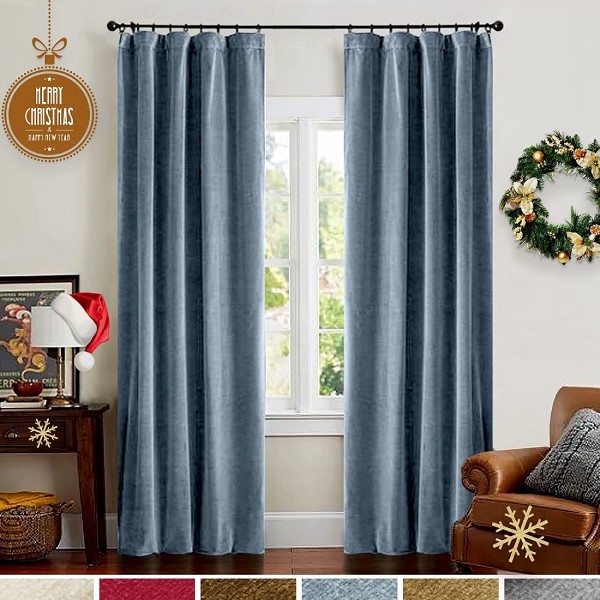 Velvet curtain fabric