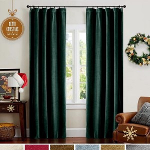 Quality Inspection for Boho Curtain - Luxury Window Treatment Soundproof Fireproof Heavy Weight Theater Stage Long Velvet Curtain Panel – DAIRUI