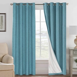 Personlized Products Jacquard Fabric Blackout Curtain - 2022 Modern Curtain Pattern Energy Saving Window Treatment Bedroom Woven Linen Fabric Drape for Shade Curtain – DAIRUI
