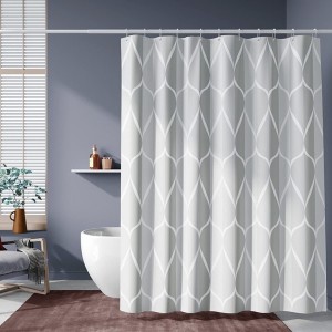 2021 Good Quality Linen Placemat Embroidery - Dairui Textile Shower Curtain Heavy Duty Weighted Hem Water Repellent Shower Curtain Set with 12 Hooks for Bathroom  – DAIRUI