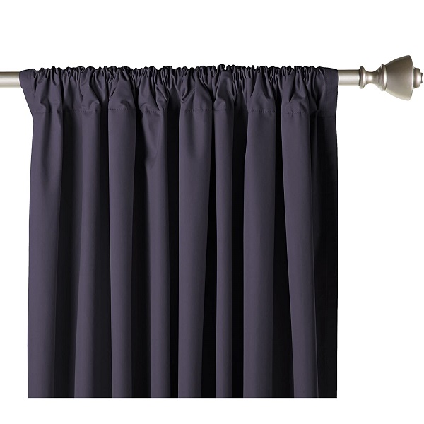 Modern Decorative Christmas Office Rod Pocket Window Curtain Cloth 100% Blackout