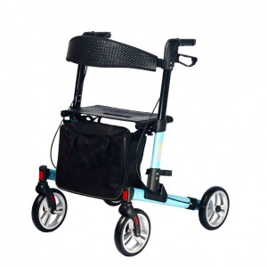Folding Lightweight 4-wheel roller walker