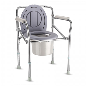 كرسي مرحاض قابل للطي 3 في 1 متعدد الاستخدامات لكبار السن والحوامل والرعاية بعد العمليات الجراحية