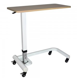 C-shaped Base Overbed Table with Spring Lift