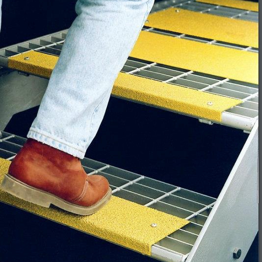fiber glass GRP FRP anti-skid strip stair nosing treads