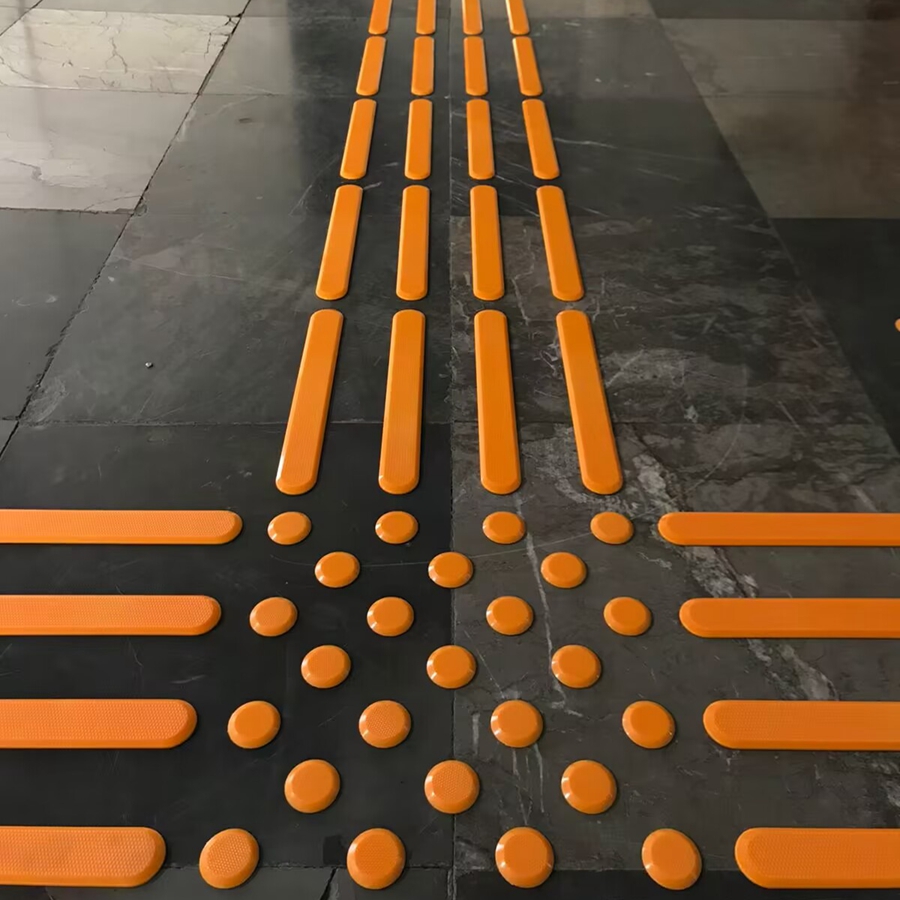 what is PU polyurethane tactile indicator studs strip tile paving?