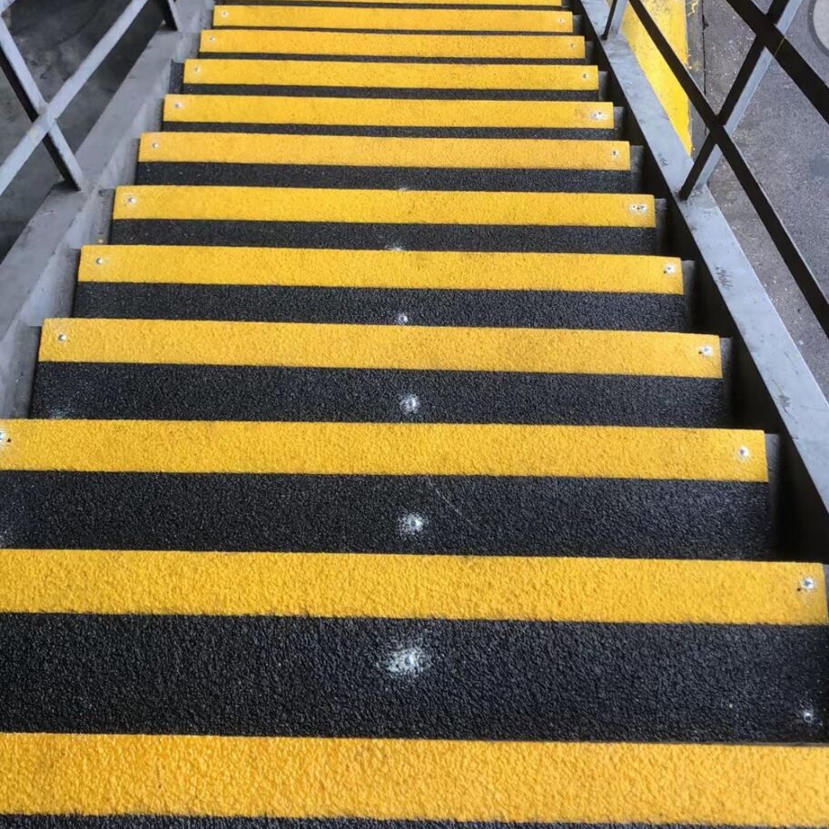 Anti-Slip GRP Stair Treads fiber glass stair nosing
