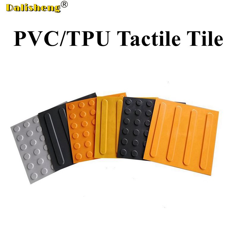 self adhesive PVC PU plastic polyurethane Tactile paving tile mats
