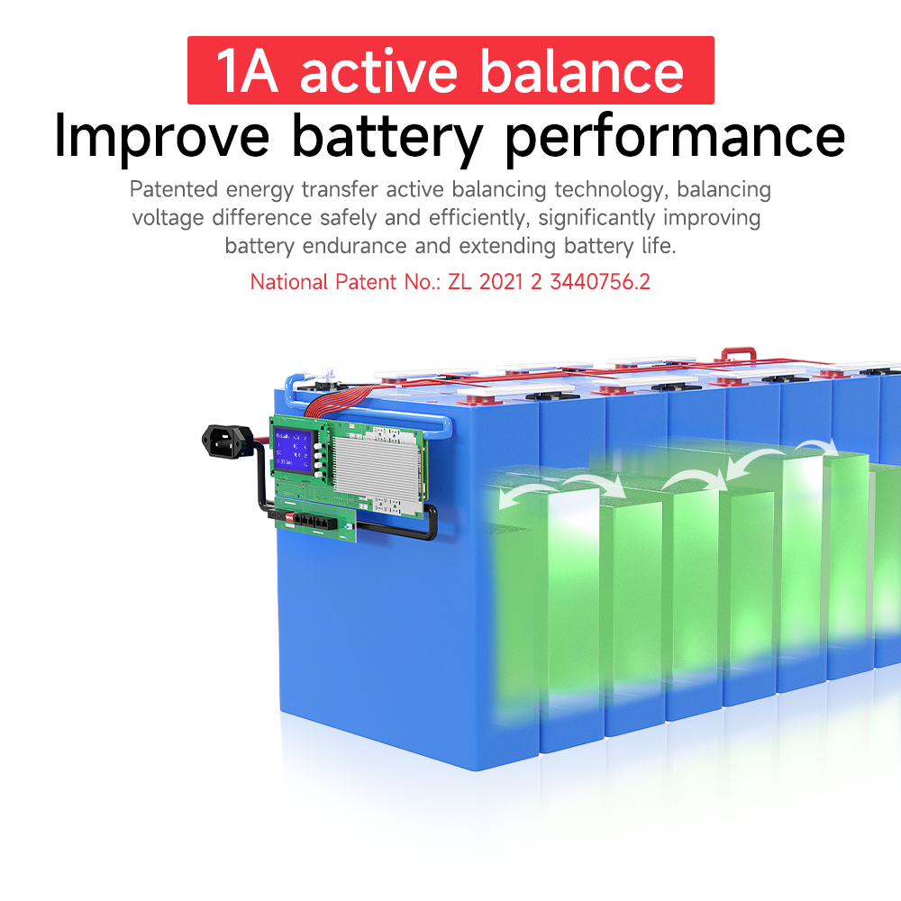 Wholesale Daly Smart Bms Home Energy Storage Lithium Battery Pack 8S 24V  16S 48V 100A 150A 1A Active Balance Management System Parallel BMS  Manufacturer and Supplier