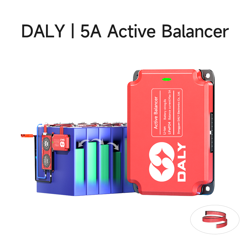 5A Lifepo4 Li-ion Battery equalizer lifepo4 BMS 10A-200A 4s 8S 3S hanggang 16S Active Balancer Smart BMS Itinatampok na Larawan