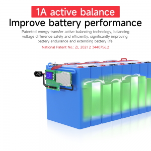 بسته باتری لیتیومی ذخیره انرژی خانگی Daly Smart Bms 8S 24V 16S 48V 100A 150A 1A سیستم مدیریت تعادل فعال BMS موازی