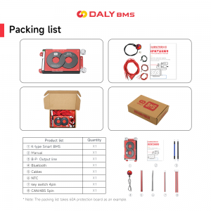 Daly smart bms lithium battery pack lifepo4 3s hanggang 24s 40A 60A 100A