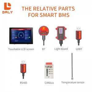 Daly BMS batería de litio Bluetooth RS485 UART CAN módulo wifi 4S 12V 120A smart bms
