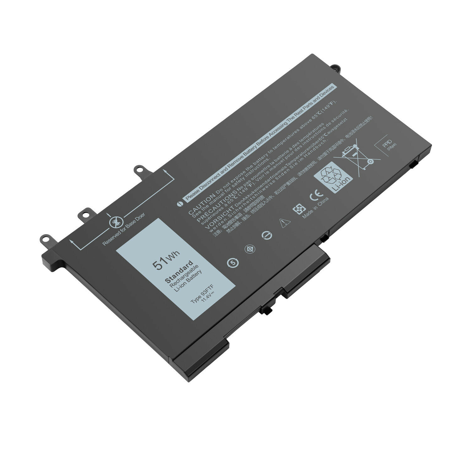 51Wh 93FTF Laptop Battery for Dell Latitude 12 5280 Is Your Best Choise