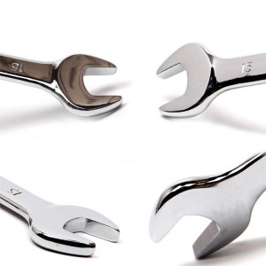 Carbon steel polished Double open Wrench