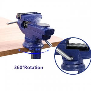 360 Degree Woodworking Table Vice With Round Anvil Table Vise 