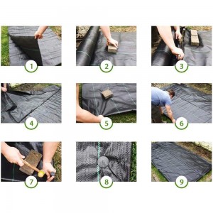 4ft x 300ft Weed Barrier Landscape Fabric Heavy Duty Woven Weed Mat