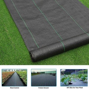 4フィート x 300フィートの雑草バリア景観生地高耐久織布雑草マット