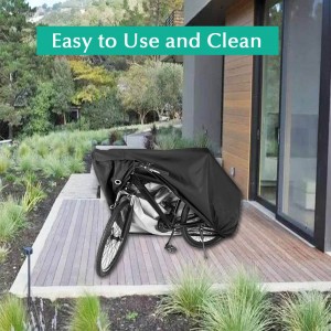 Custom Size 300D Oxford Fabric Waterproof Durable Bike Cover With Lock Holes