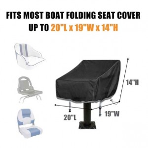 Panlabas na Waterproof Boat Folding Captain Seat Cover, Pontoon Chair Seat Cover