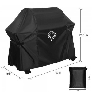 Heavy Dust-bukti Waterproof PVC ditutupi BBQ Gas Grill Cover