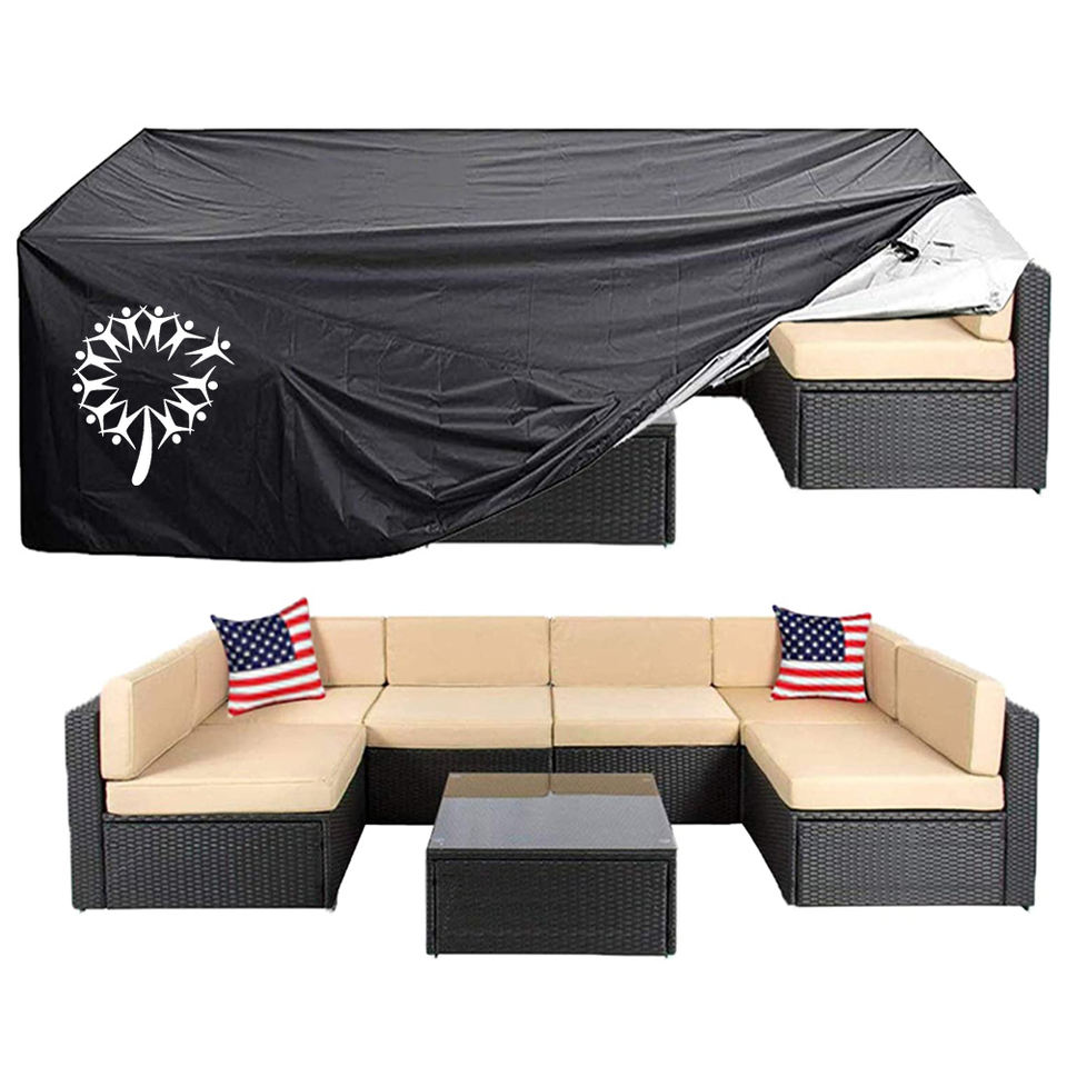 Waterproof & UV Protection Outdoor Patio Sofa Cover Polyester Fabric
