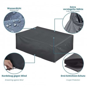Wholesale Waterproof Dust-proof UV Resistant 600D Polyester Patio Table Cover