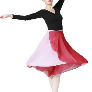 DANSHOW Womens Dance Dress Ballet Long Skirts