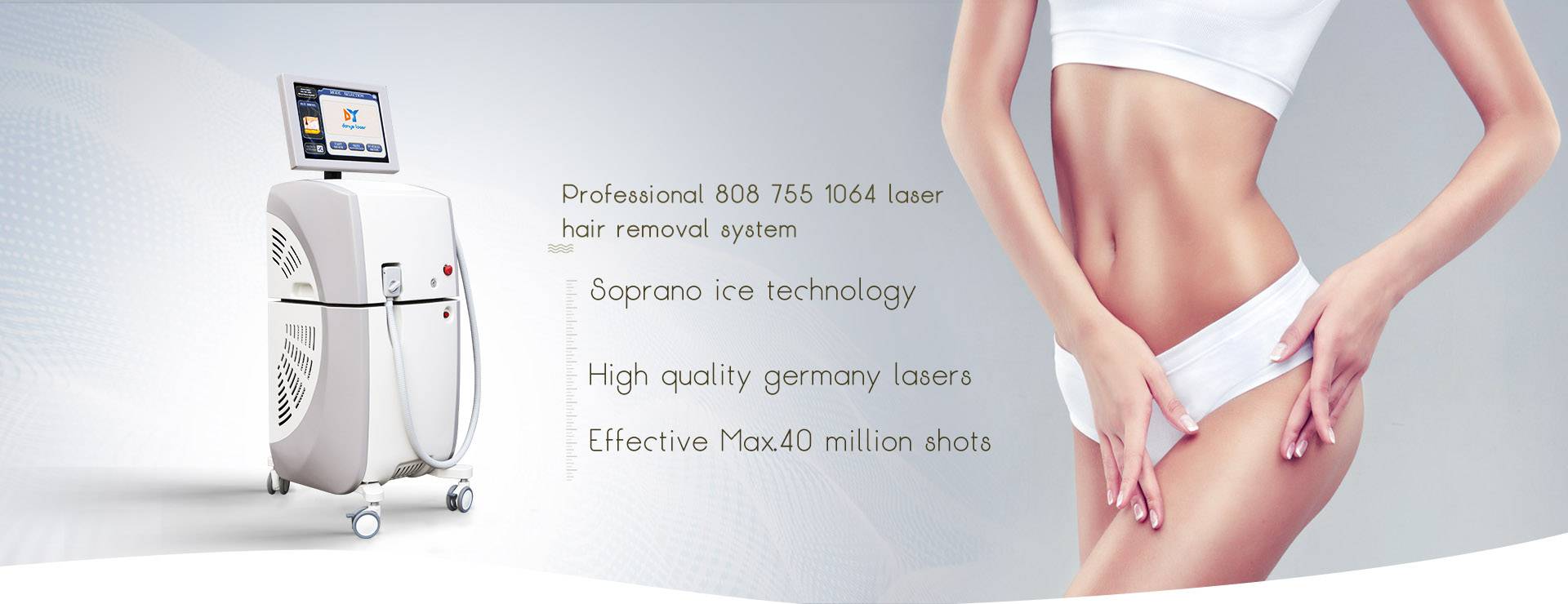 DANYE Mixed Wave Diode Laser 808nm 755nm and 1064 nm 3 Wavelengths Hair Removal Machine