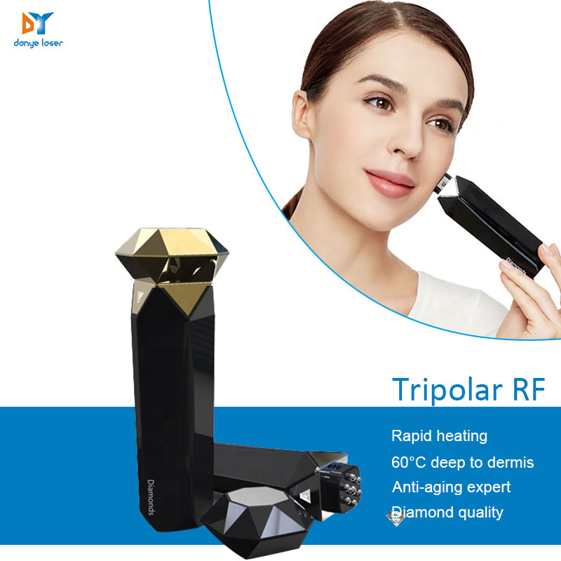 Home use handheld anti-aging tripolar for skin rejuvenation