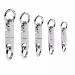 High Strength Stainless Steel Heavy Duty Fishing Swivel With Solid Ring